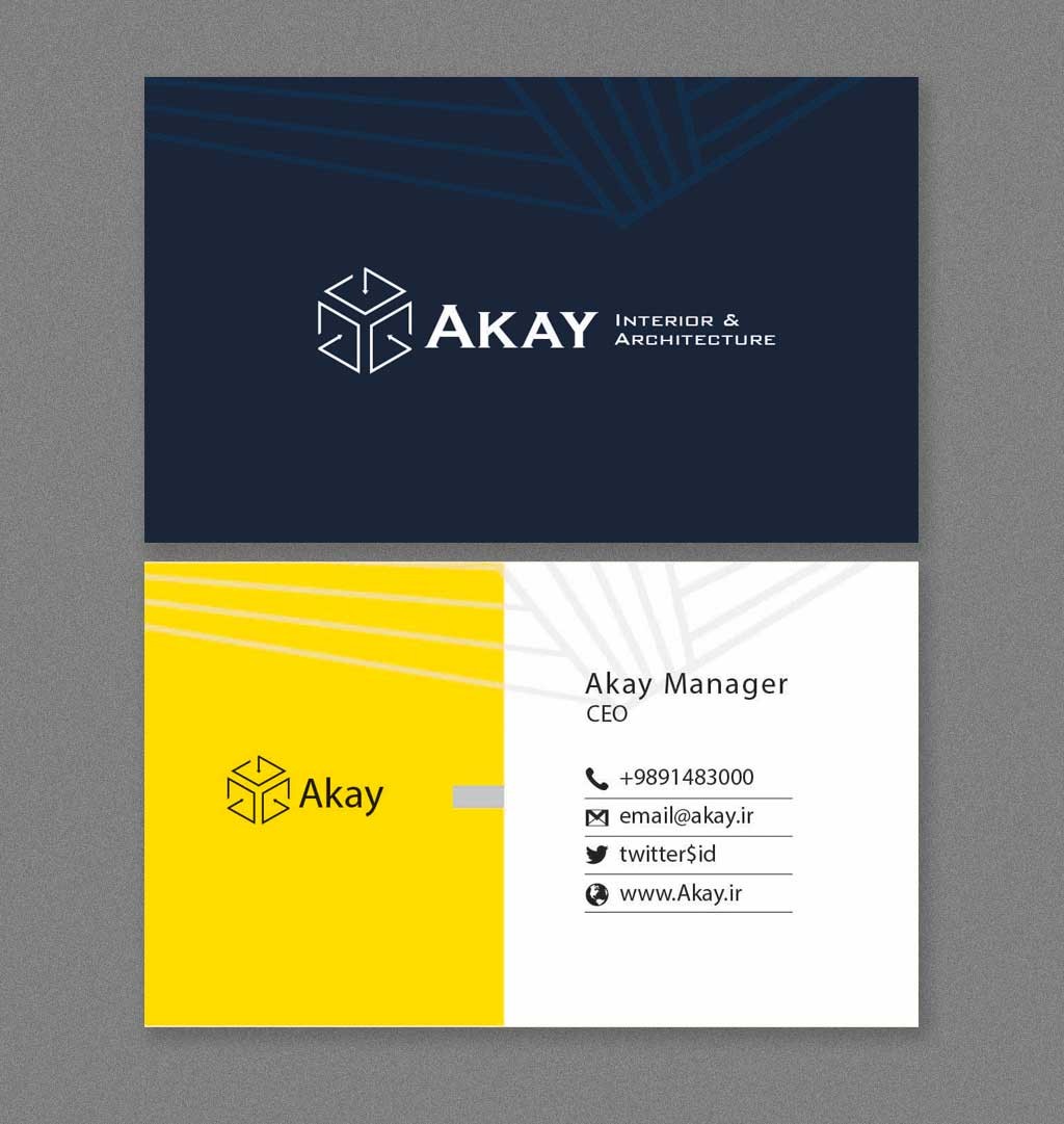 دانلود فایل لایه باز کارت ویزیت معماری